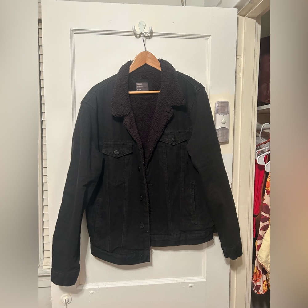 Sunrise Kingdom Faded Black Jean Jacket